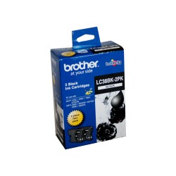 Brother LC38 Black Twin Pack