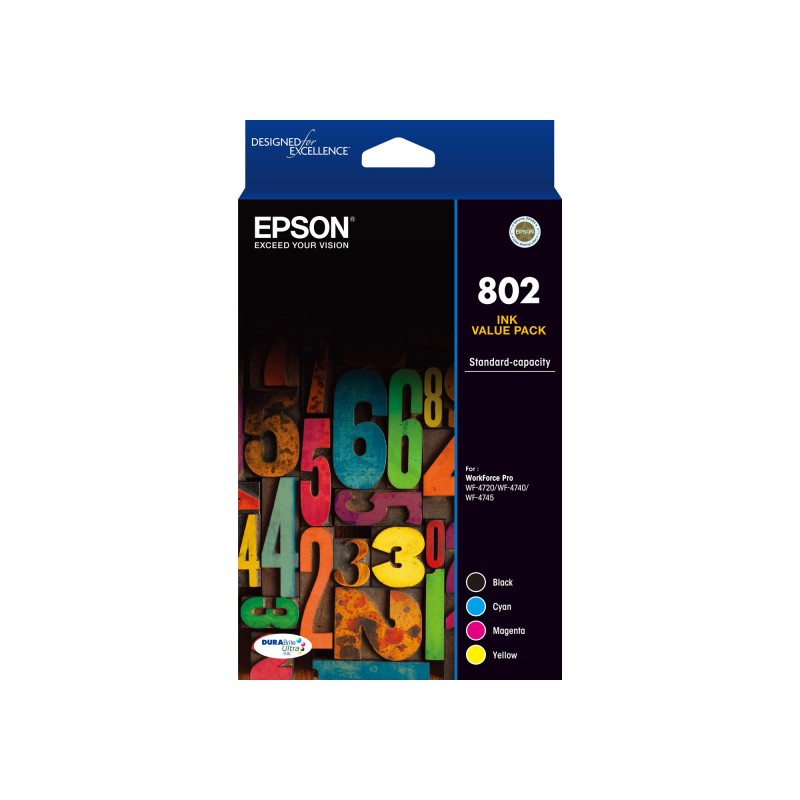 Epson 802 CMYK Colour Pack