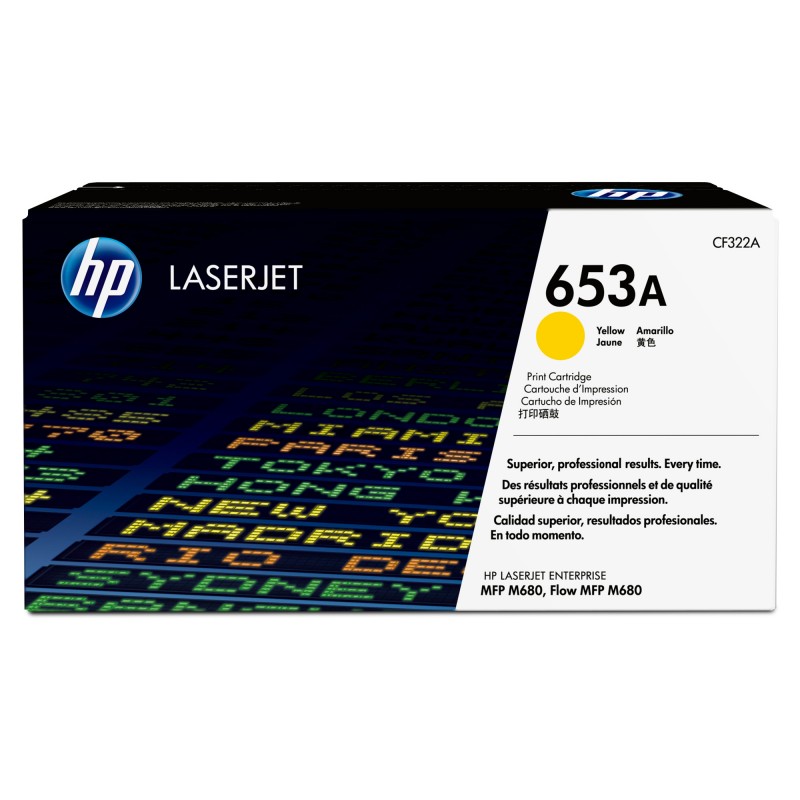 HP #653A Yellow Toner CF322A