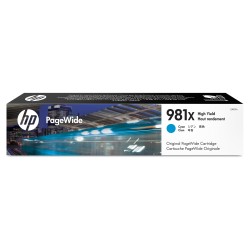 HP #981X Cyan Ink Cart L0R09A