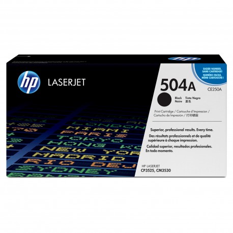 HP #504A Black Toner CE250A