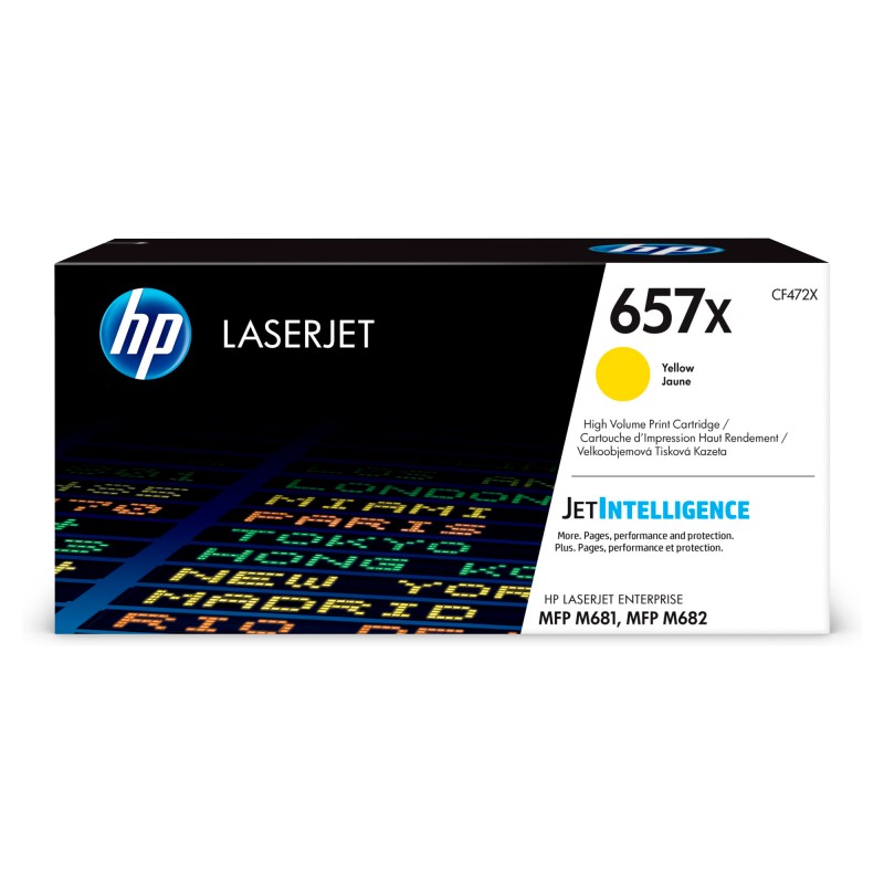 HP #657X Yellow Toner CF472X