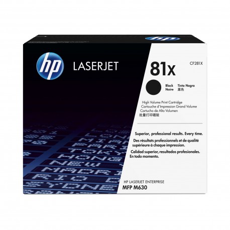 HP #81X Black Toner CF281X