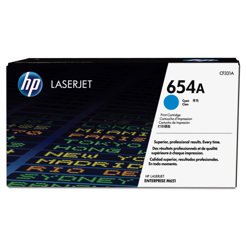 HP #654A Cyan Toner CF331A