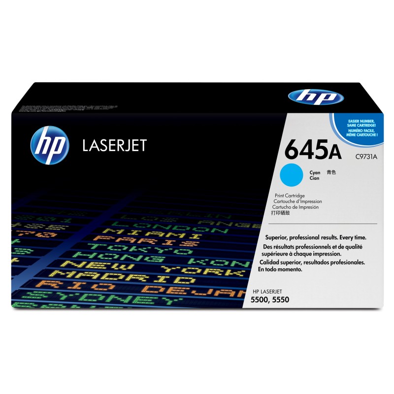 HP #645A Cyan Toner C9731A