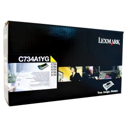 Lexm C734 Yellow Toner Cart