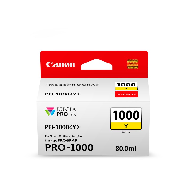 Canon PFI1000 Yellow Ink Cart