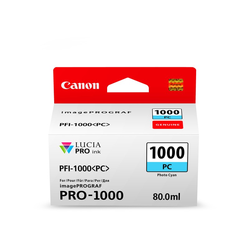 Canon PFI1000 Ph Cyan Ink Cart
